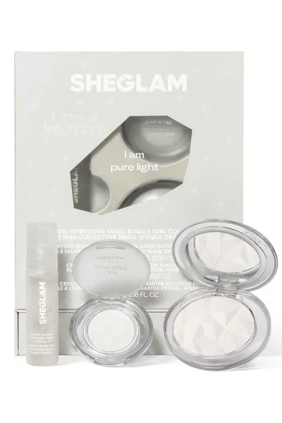 خرید و قیمت ست مینی کالکشن کریستال اینتنشنز مدل کلیر کوارتز Clear Quartz Sheglam  شیگلم اصل