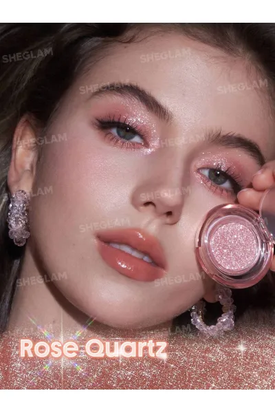  تصویر 1 : Sheglam شیگلم  سایه چشم اکلیلی درخشان کریستال اینتنشنز رنگ  Rose Quartz  