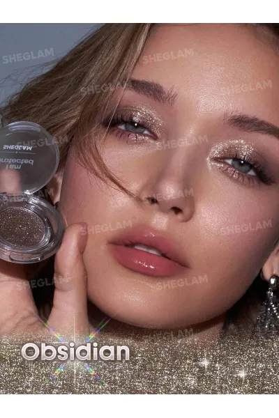  تصویر 2 : Sheglam شیگلم  سایه چشم اکلیلی درخشان کریستال اینتنشنز رنگ Obsidian  