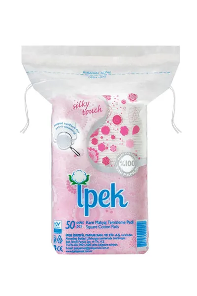 خرید و قیمت پد مربعی ۵۰ تایی Ipek  ایپک اصل