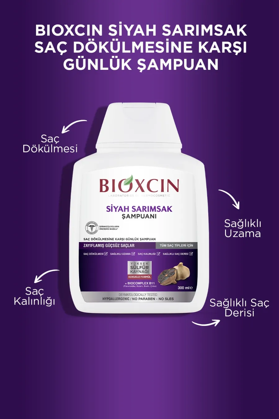 معرفی شامپو بدون سولفات سیر سیاه ضد ریزش مو بیوکسین BIOXCIN شامپو بدون سولفات سیر سیاه ضد ریزش مو
