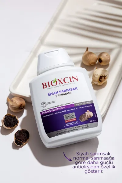  تصویر 4 : BIOXCIN بیوکسین  شامپو بدون سولفات  سیر سیاه ضد ریزش مو  