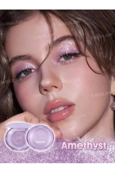  تصویر 2 : سایه چشم اکلیلی درخشان کریستال اینتنشنز رنگ Amethyst شیگلم Sheglam 