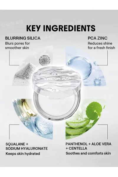  تصویر 6 : بالم پودری فیکس کننده و محو کننده منافذ پوست Camera On رنگ سفید شیگلم Sheglam 