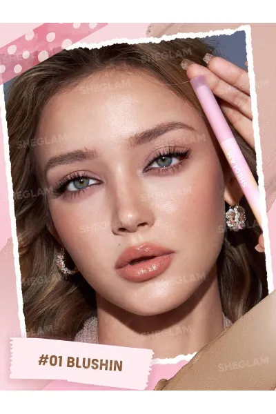  تصویر 1 : سایه چشم استیکی کرمی کریمسیکل رنگ Blushin شیگلم Sheglam 