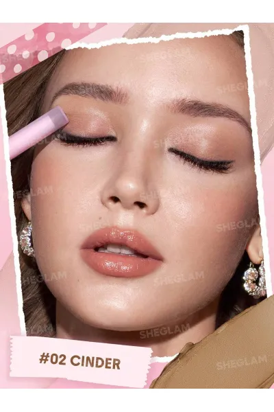  تصویر 1 : Sheglam شیگلم  سایه چشم استیکی کرمی کریمسیکل رنگ Cinder  