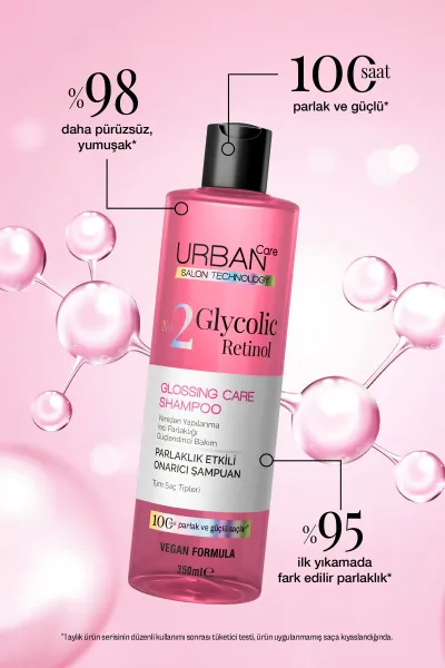  تصویر 2 : Urban Care اوربان کر  شامپو ترمیم کننده و براق کننده مو گلیکولیک اسید و رتینول  