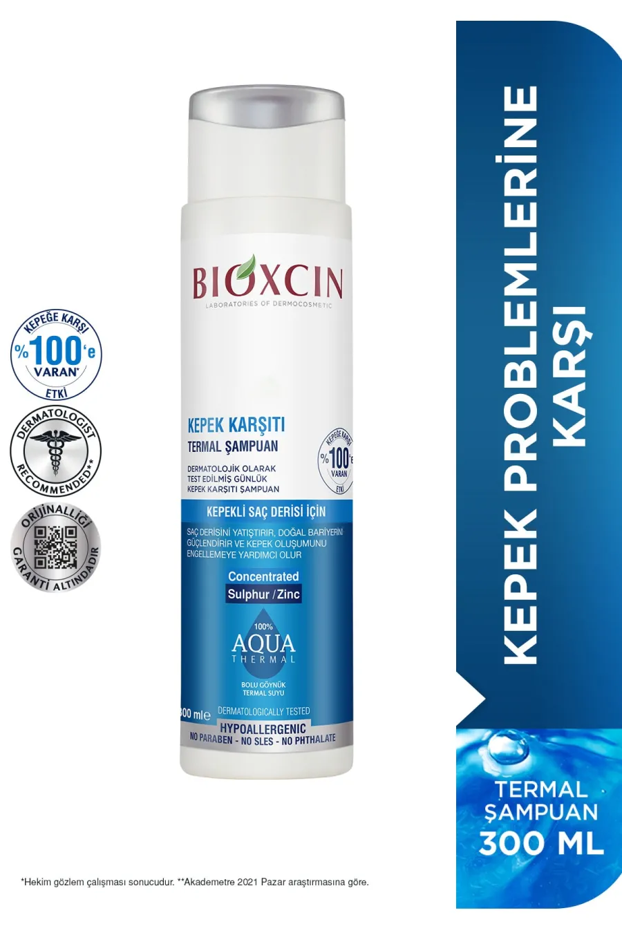 معرفی شامپو ضد شوره Aqua Thermal بیوکسین BIOXCIN با بسته‌بندی محصول