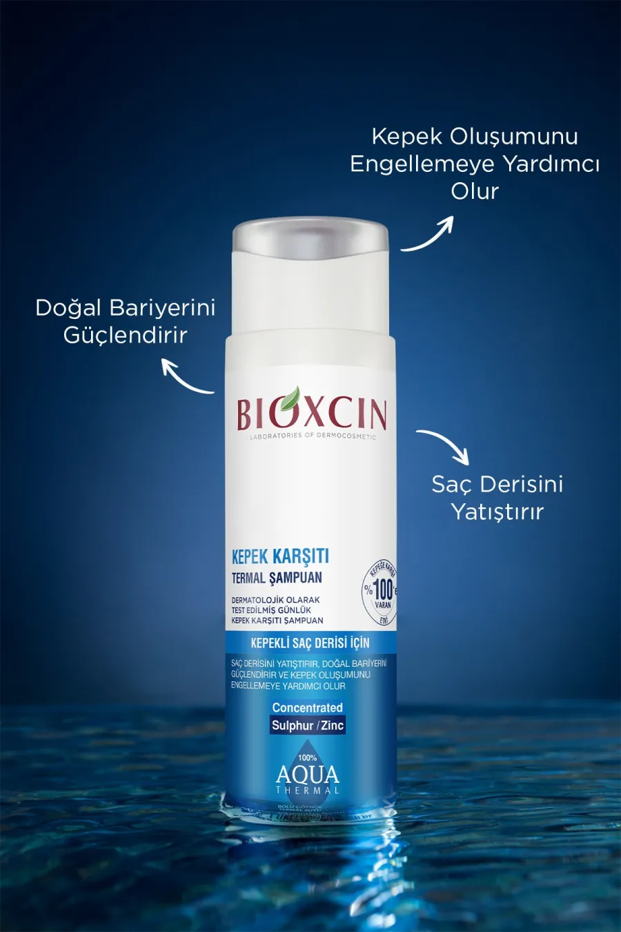 ویژگی شامپو ضد شوره Aqua Thermal بیوکسین BIOXCIN برای تقویت سد طبیعی و تسکین پوست سر