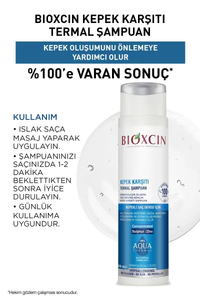 تصویر 1 : BIOXCIN بیوکسین Aqua Thermal شامپو ضد شوره  
