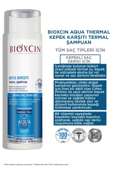  تصویر 2 : BIOXCIN بیوکسین Aqua Thermal شامپو ضد شوره  