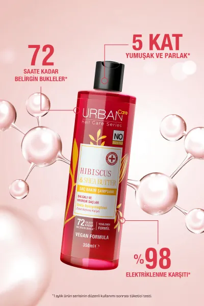  تصویر 3 : Urban Care اوربان کر  شامپو موهای فر و مجعد هیبیسکوس و شی باتر  