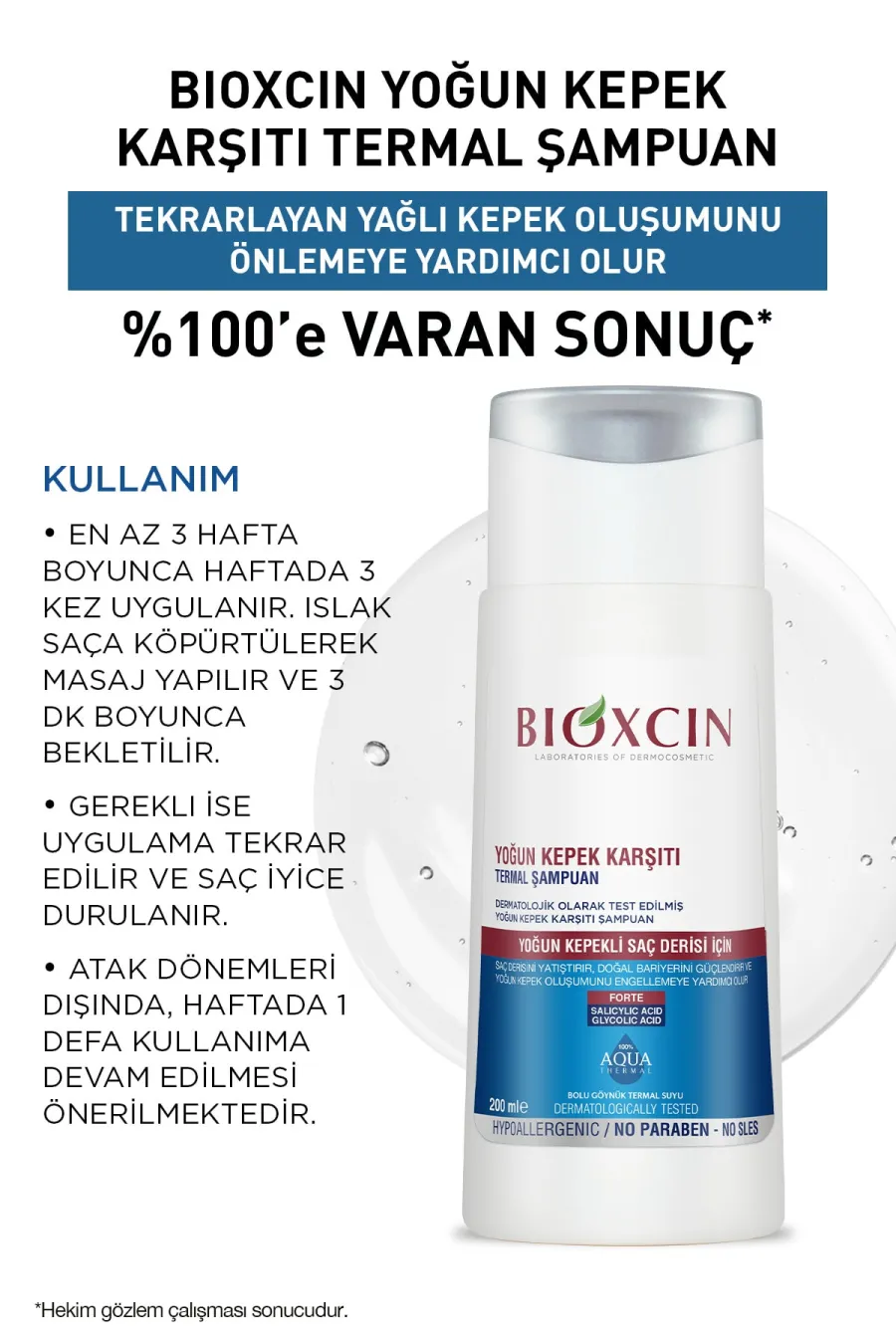 نحوه استفاده از شامپو تخصصی ضد شوره بیوکسین BIOXCIN نحوه استفاده از شامپو تخصصی ضد شوره بیوکسین BIOXCIN