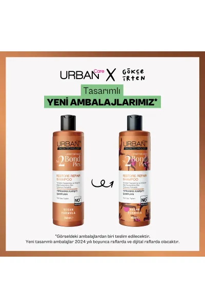  تصویر 1 : Urban Care اوربان کر  شامپو بدون سولفات ترمیم کننده موهای آسیب دیده باند پلکس  