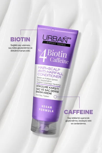  تصویر 2 : Urban Care اوربان کر  نرم کننده مو ضد ریزش بیوتین و کافئین ضدریزش مو  