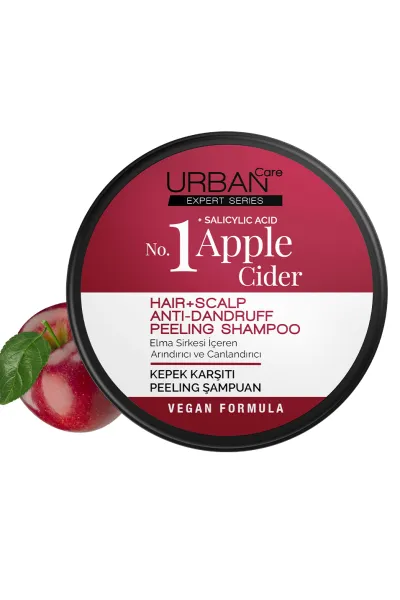 خرید و قیمت اسکراب شامپو ضد شوره و کنترل چربی سر سرکه سیب Urban Care  اوربان کر اصل