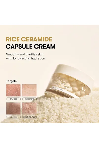  تصویر 1 : VT Cosmetics وی‌تی کازمتیک  کرم کپسولی برنج و سرامید ضد لک روشن کننده قوی و تقویت سد دفاعی پوست  