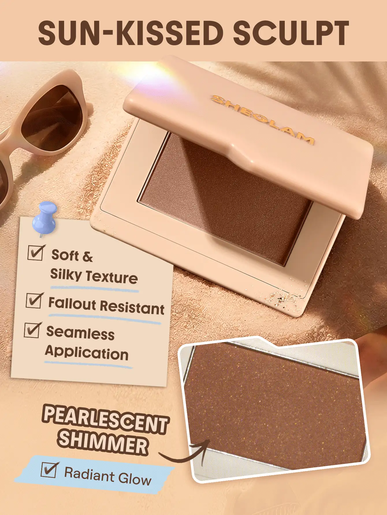  تصویر 3 : برنزر کرمی Dream Touch رنگ Toffee شیگلم Sheglam 
