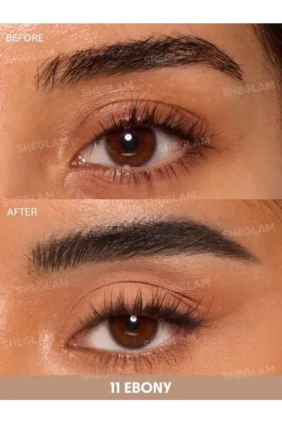  تصویر 3 : Sheglam شیگلم  مداد ابرو دو سر Brows On Demand رنگ 11 Ebony  