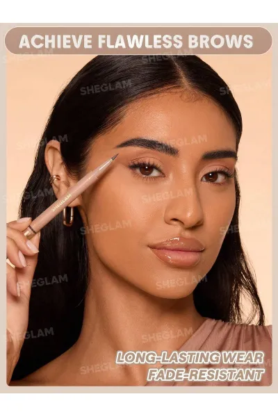  تصویر 5 : Sheglam شیگلم  مداد ابرو دو سر Brows On Demand رنگ 11 Ebony  