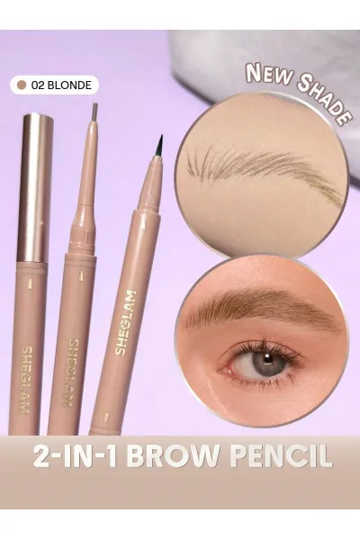  تصویر 2 : Sheglam شیگلم  مداد ابرو دو سر Brows On Demand رنگ 02 Blonde  