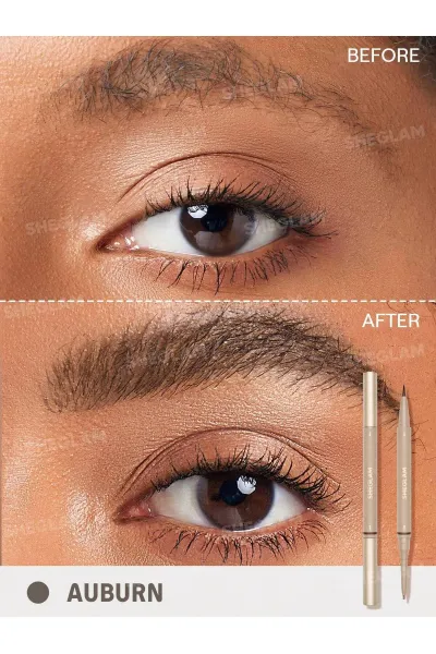  تصویر 1 : Sheglam شیگلم  مداد ابرو دو سر Brows On Demand رنگ Auburn  