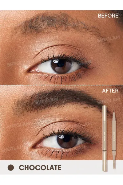  تصویر 1 : Sheglam شیگلم  مداد ابرو دو سر Brows On Demand رنگ Chocolate  