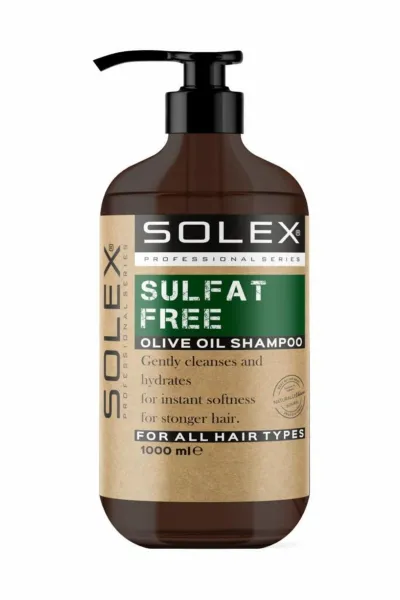 خرید و قیمت شامپو بدون سولفات عصاره روغن زیتون SOLEX  سولکس اصل