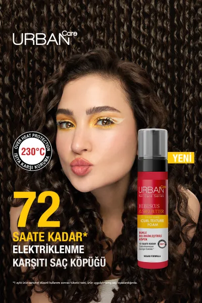  تصویر 2 : Urban Care اوربان کر  فوم حالت دهنده مو مراقبت از مو ضد الکتریسیته و وز هیبیسکوس و شی باتر  