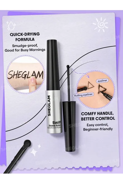  تصویر 2 : Sheglam شیگلم  خط چشم ماژیکی رولی Swift Stroke Roller Eyeliner Pen  