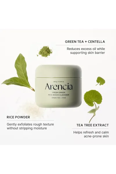  تصویر 4 : شوینده موچی برنج + چای سبز آرنسیا ARENCIA 