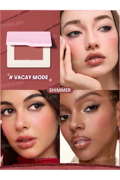  تصویر 2 : Sheglam شیگلم  رژگونه پودری مدل Dream touch رنگ 110 Vacay Mode  