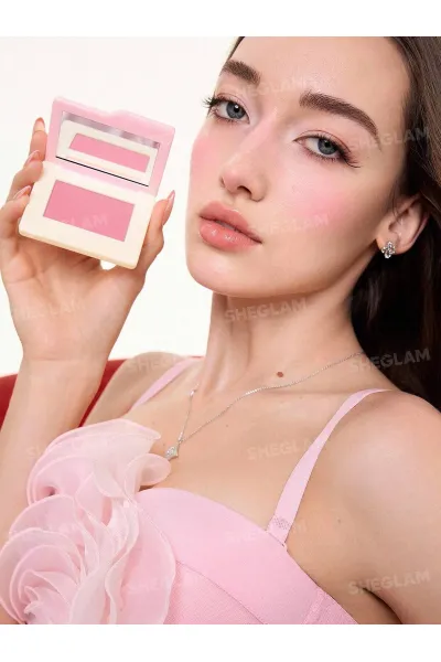  تصویر 2 : رژگونه پودری مدل Dream touch رنگ 017 Wannabe شیگلم Sheglam 