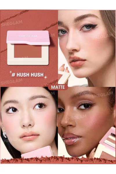  تصویر 1 : رژگونه پودری مدل Dream touch رنگ Hush Hush شیگلم Sheglam 