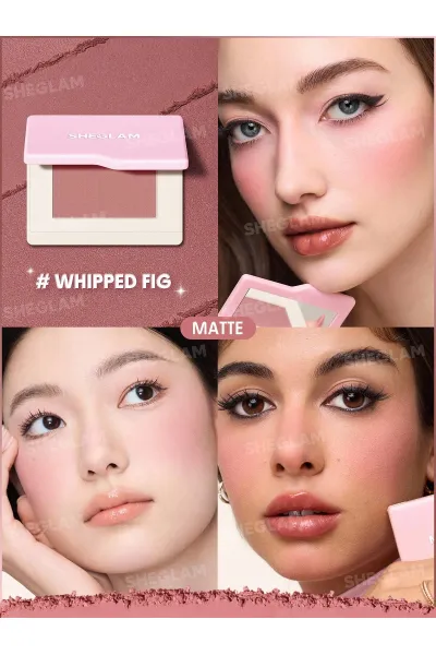  تصویر 1 : Sheglam شیگلم  رژگونه پودری مدل Dream touch رنگ 018 Whipped Fig  