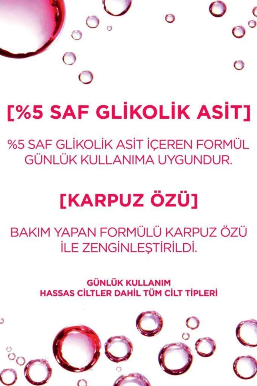 ویژگی تونر گلیکولیک اسید لایه بردار و روشن کننده پوست صورت لورال پاریس L'Oreal Paris با اسید گلیکولیک و عصاره هندوانه