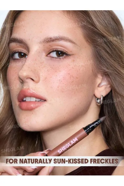  تصویر 3 : Sheglam شیگلم  قلم کک و مک طبیعی Double Dot Freckle Pen رنگ Dark Chocolate  