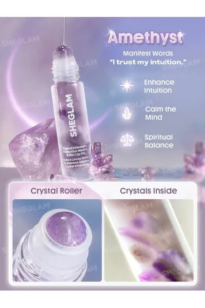  تصویر 2 : Sheglam شیگلم  روغن لب مرطوب کننده و درخشان کننده Amethyst  
