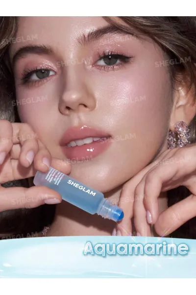  تصویر 3 : Sheglam شیگلم  روغن لب مرطوب کننده و درخشان کننده رنگ Aquamarine  