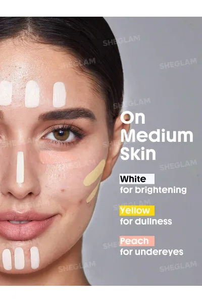  تصویر 4 : Sheglam شیگلم  کانسیلر اصلاح‌کننده رنگ Complexion Boost سایه سفید  
