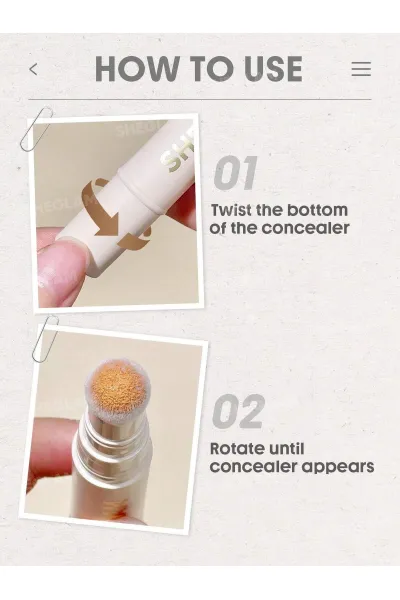  تصویر 7 : Sheglam شیگلم  کانسیلر اصلاح‌کننده رنگ Complexion Boost سایه سفید  