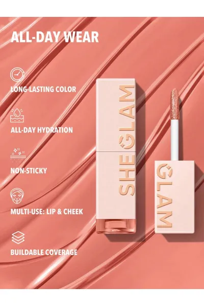  تصویر 5 : Sheglam شیگلم  تینت لب آبرسان و ماندگار رنگ Memories  