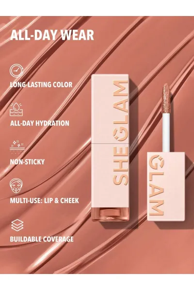  تصویر 5 : Sheglam شیگلم  تینت لب آبرسان و ماندگار رنگ Birthday Lips  