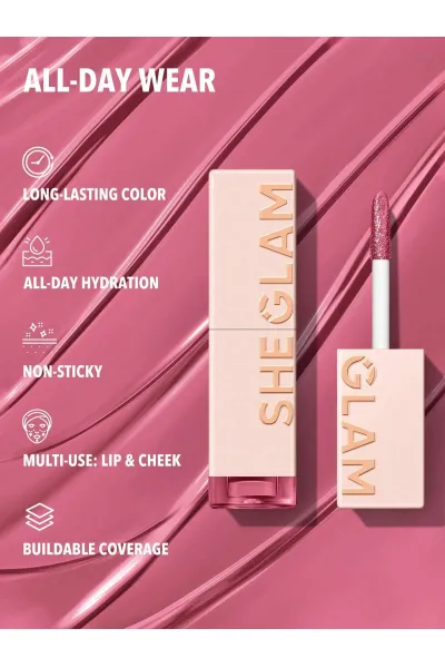  تصویر 5 : Sheglam شیگلم  تینت لب آبرسان و ماندگار رنگ Primp  
