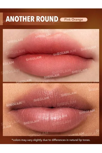  تصویر 1 : Sheglam شیگلم  رژ لب بلور مات مخملی و سبک رنگ Another Round  