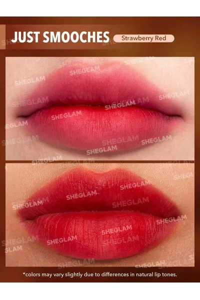  تصویر 1 : Sheglam شیگلم  رژ لب بلور مات مخملی و سبک رنگ Just Smooches  