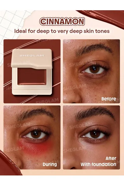  تصویر 1 : Sheglam شیگلم  کانسیلر اصلاح رنگ زیر چشم رنگ Cinnamon  