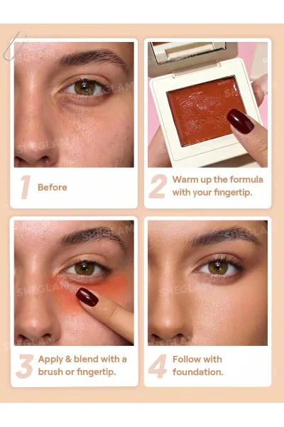  تصویر 6 : Sheglam شیگلم  کانسیلر اصلاح رنگ زیر چشم رنگ Cinnamon  