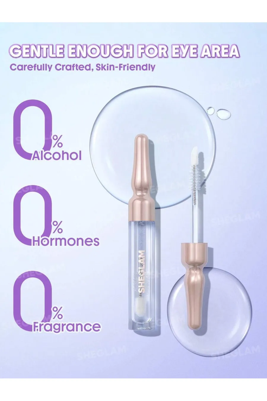 سرم تقویت کننده و تغذیه کننده مژه شفاف لش ریتوال شیگلم Sheglam مناسب ناحیه حساس چشم سرم تقویت کننده و تغذیه کننده مژه شفاف لش ریتوال شیگلم Sheglam مناسب ناحیه حساس چشم