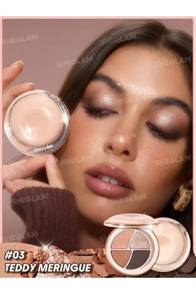  تصویر 6 : Sheglam شیگلم  پالت سایه چشم مینی دی دریمر رنگ Teddy Meringue  